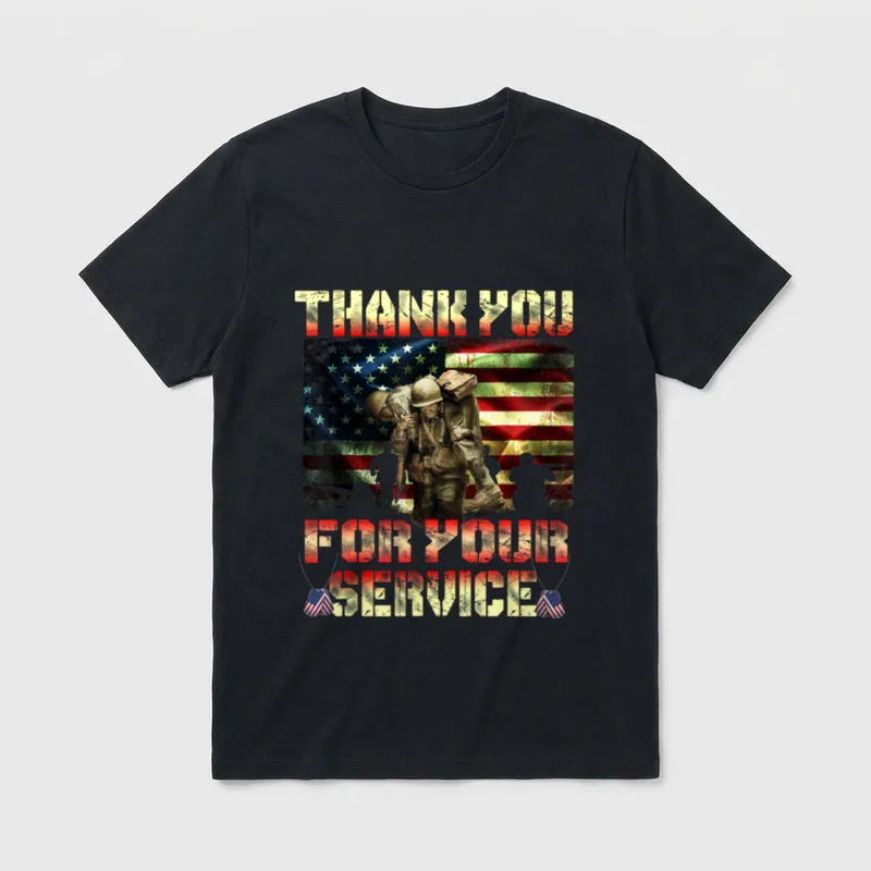 Veteran Day Service T-Shirt – Classic T-Shirt in Black