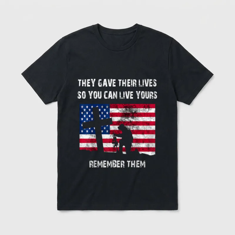 Veterans Day Honor Lives T-Shirt – Classic T-Shirt in Black