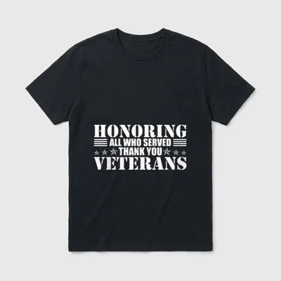 Veterans Day Honoring All Who Perfect T-Shirt – Classic T-Shirt in Black