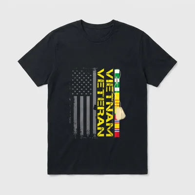 Vietnam War Vet Patriotic T-Shirt – Classic T-Shirt in Black