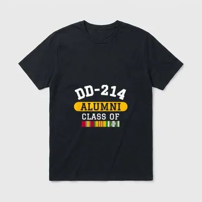 DD-214 Vietnam Veteran T-Shirt – Classic T-Shirt in Black