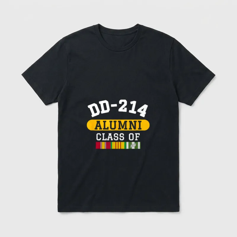 DD-214 Vietnam Veteran T-Shirt – Classic T-Shirt in Black