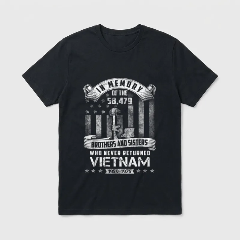 In Memory Vietnam Vet T-Shirt – Classic T-Shirt in Black