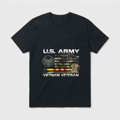 U.S. Army Vietnam Veteran T-Shirt – Classic T-Shirt in Black