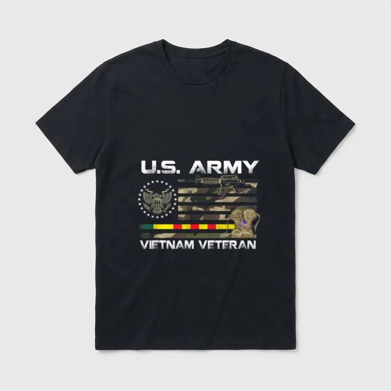 U.S. Army Vietnam Veteran T-Shirt – Classic T-Shirt in Black