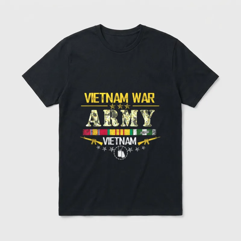 Vietnam Veteran Military Service T-Shirt – Classic T-Shirt in Black
