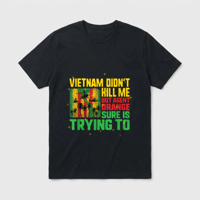Vietnam Veteran Orange Agent T-Shirt – Classic T-Shirt in Black