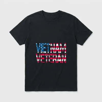 Vintage Vietnam Vet Tribute T-Shirt – Classic T-Shirt in Black