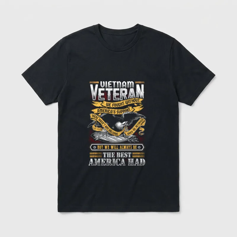 Vietnam Veteran Long Sleeve T-Shirt – Classic T-Shirt in Black