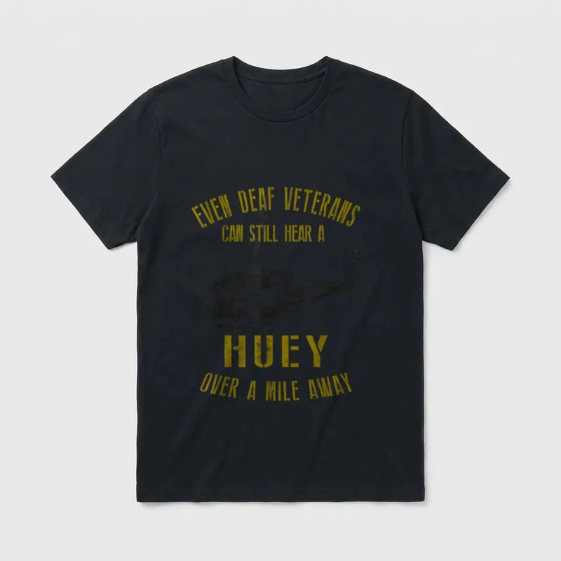 Vietnam Veteran Helicopter T-Shirt – Classic T-Shirt in Black