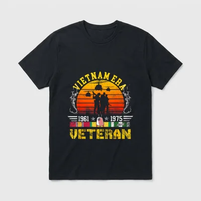 Vietnam Veteran Retired Soldier T-Shirt – Classic T-Shirt in Black