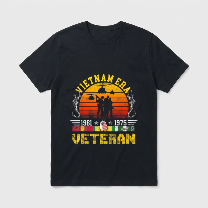 Vietnam Veteran Retired Soldier T-Shirt – Classic T-Shirt in Black