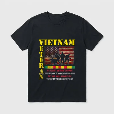 Vietnam Veteran Military Pride T-Shirt – Classic T-Shirt in Black