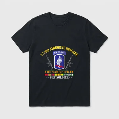 173rd Airborne Brigade Vietnam Veteran T-Shirt – Classic T-Shirt in Black