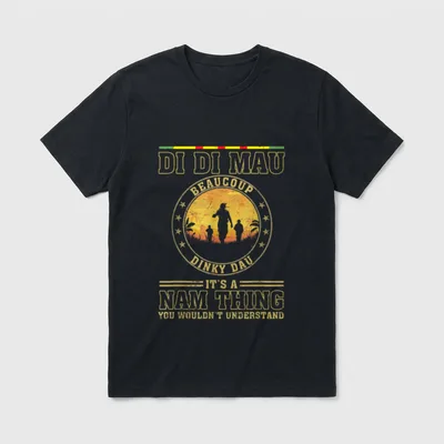 Vietnam Veteran Slang T-Shirt – Classic T-Shirt in Black