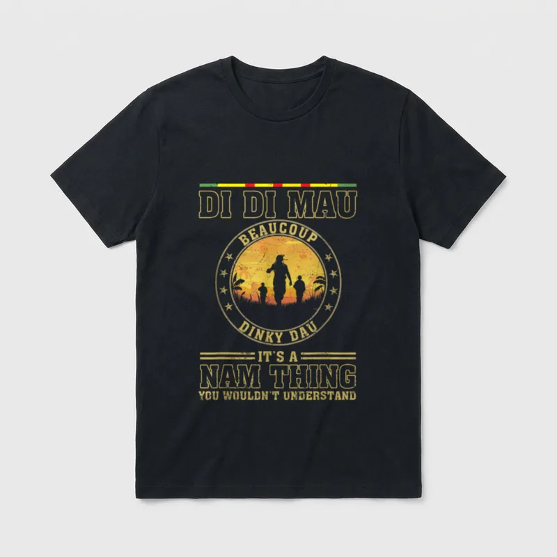 Vietnam Veteran Slang T-Shirt – Classic T-Shirt in Black