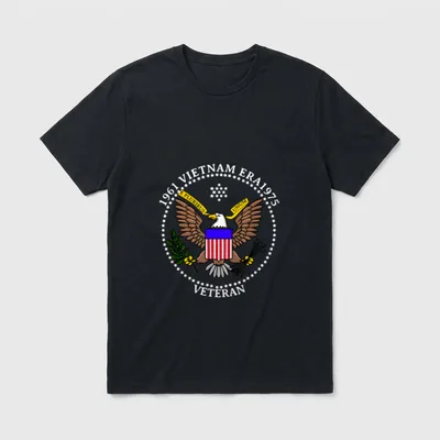 Vietnam Era Soldier Emblem T-Shirt – Classic T-Shirt in Black