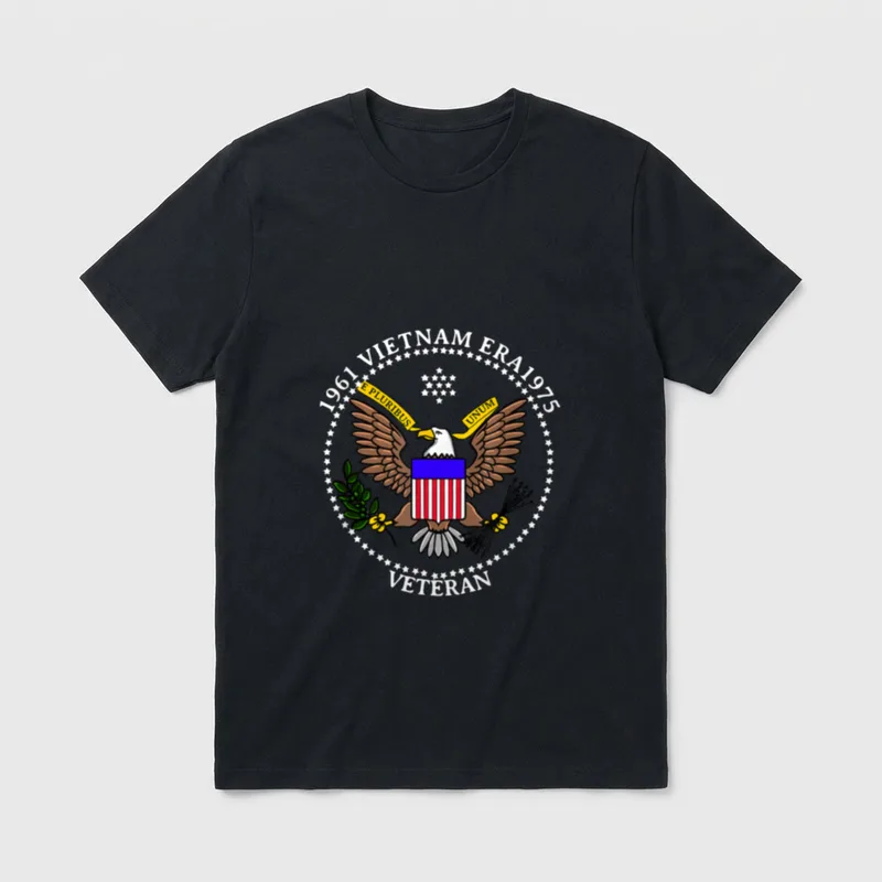 Vietnam Era Soldier Emblem T-Shirt – Classic T-Shirt in Black
