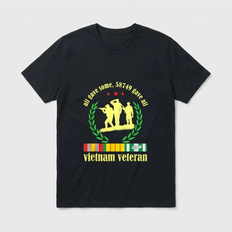 Vietnam Veteran Some Gave All T-Shirt – All gave some, 58749 gave all; vietnam veteran – Classic T-Shirt in Black