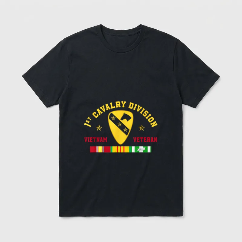 Vietnam War Air Cavalry Veteran T-Shirt – Classic T-Shirt in Black