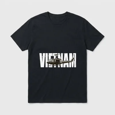 UH-1 Huey Pilot Vietnam War T-Shirt – Classic T-Shirt in Black