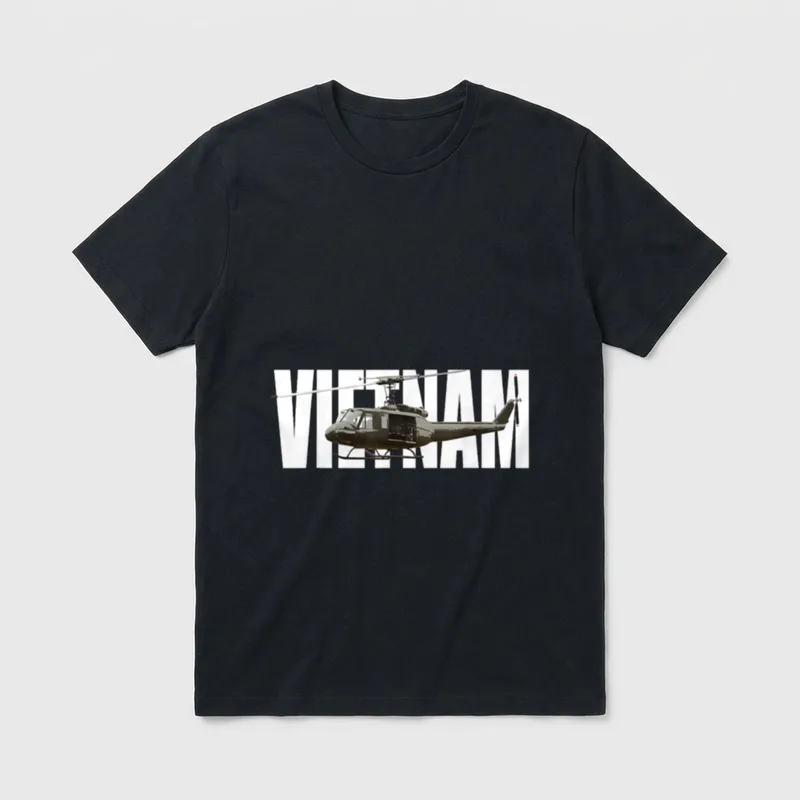UH-1 Huey Pilot Vietnam War T-Shirt – Classic T-Shirt in Black