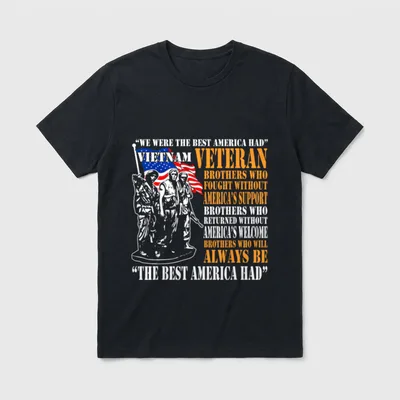 Proud Vietnam Veteran America T-Shirt – Classic T-Shirt in Black