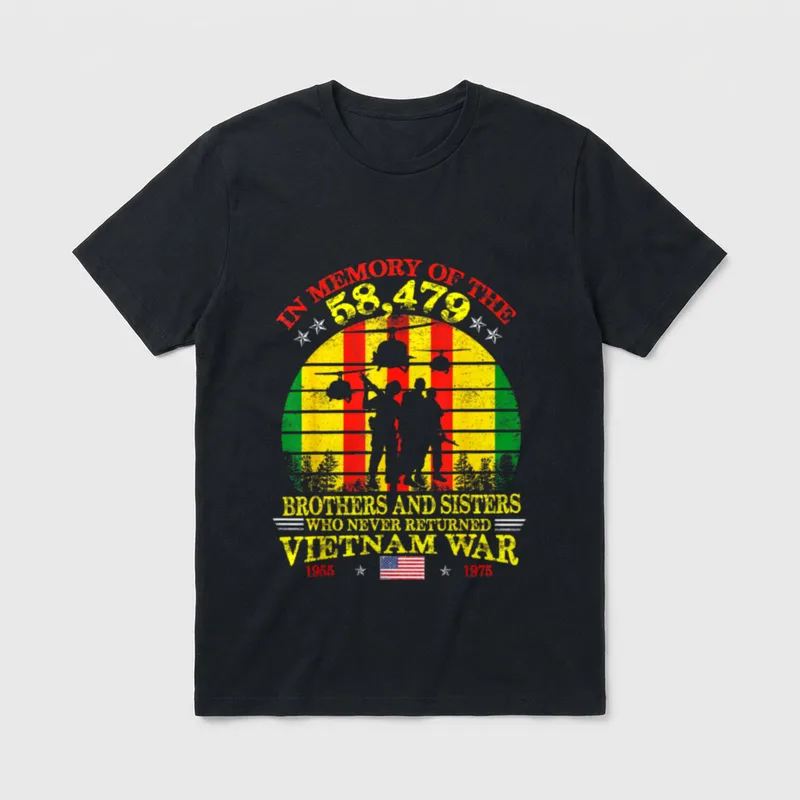 Vietnam War Veteran Tribute T-Shirt – Classic T-Shirt in Black