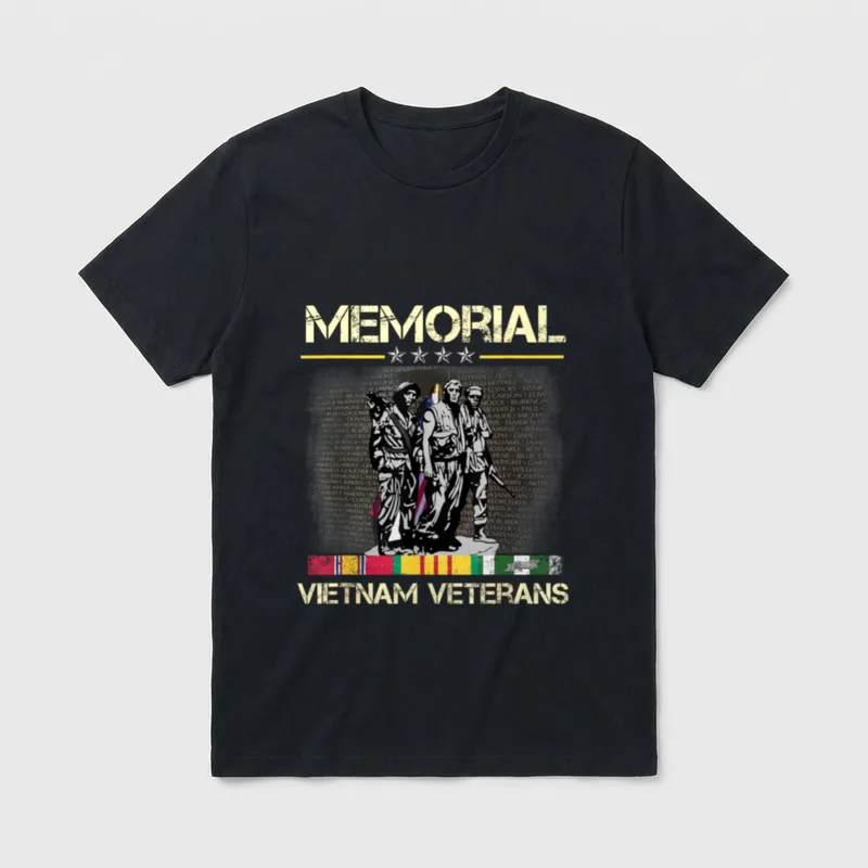 Vietnam Veterans Memorial Wall T-Shirt – Classic T-Shirt in Black
