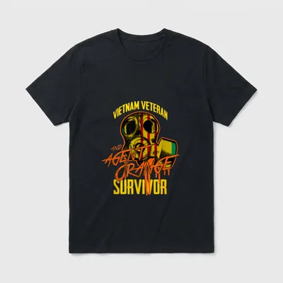 Vietnam Veteran Agent Orange Survivor T-Shirt – Classic T-Shirt in Black