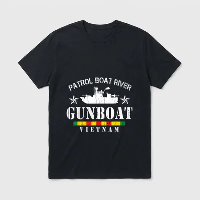 Patrol Boat River Vietnam Veteran T-Shirt – Classic T-Shirt in Black