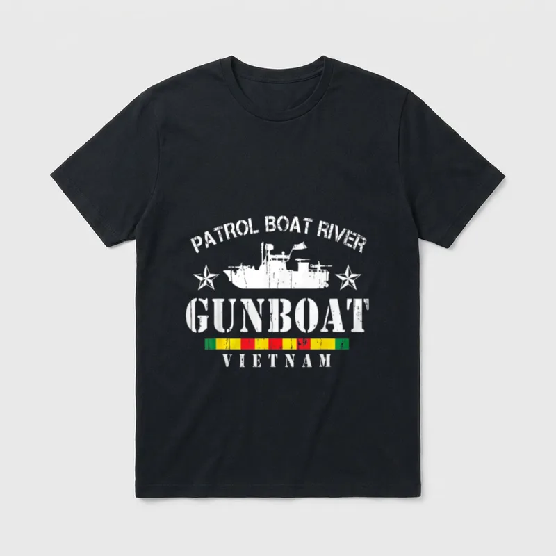 Patrol Boat River Vietnam Veteran T-Shirt – Classic T-Shirt in Black