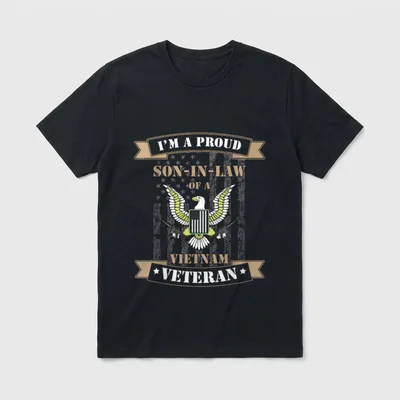 Son-In-Law Vietnam Veteran T-Shirt – Classic T-Shirt in Black