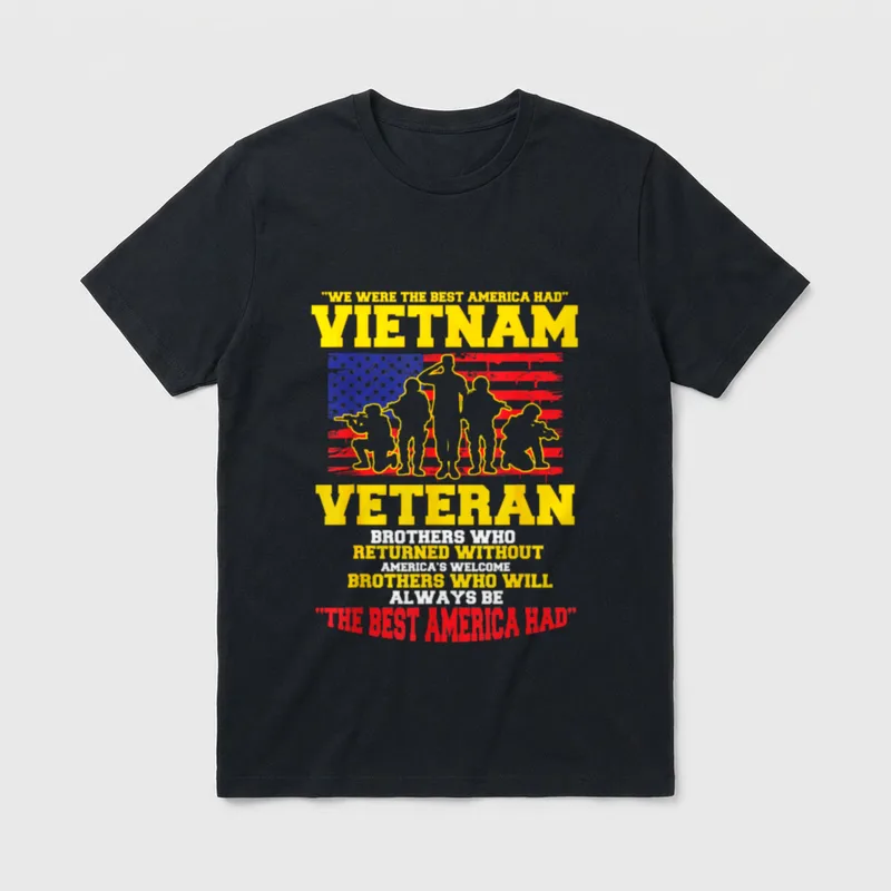 Best America Had Veteran T-Shirt – Classic T-Shirt in Black