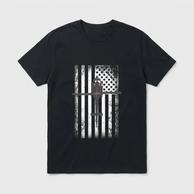 UH-1 Huey Helicopter Veteran T-Shirt – Classic T-Shirt in Black