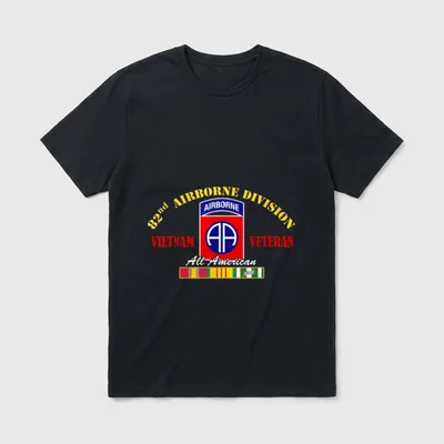 Vietnam War Airborne Division T-Shirt – Classic T-Shirt in Black