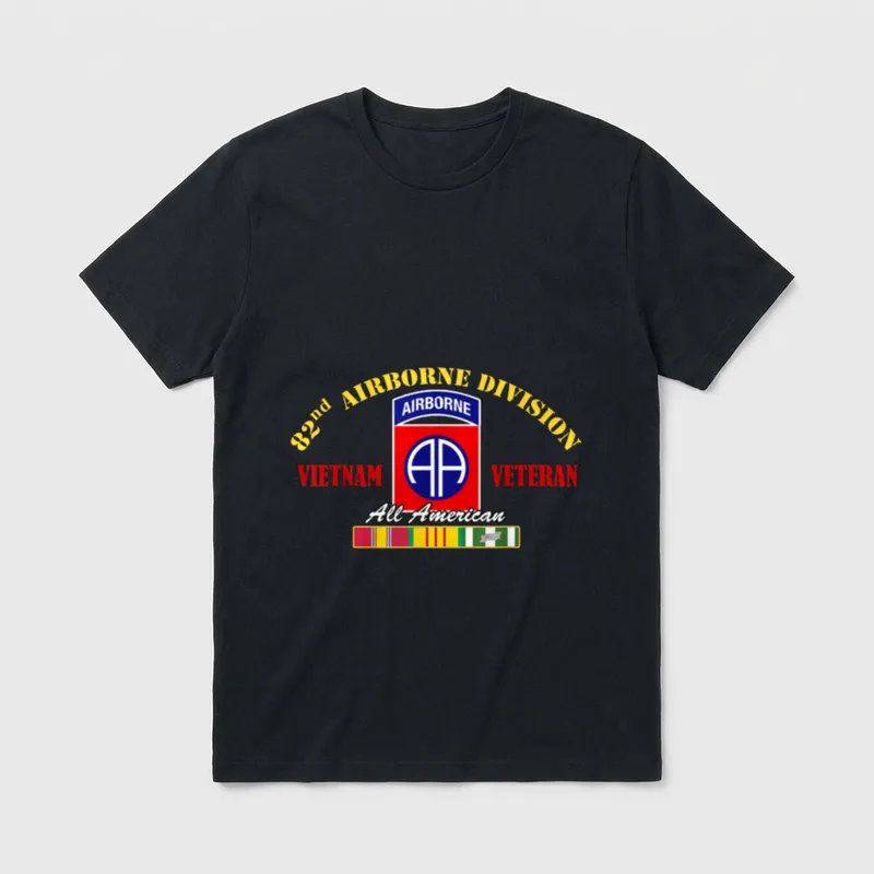 Vietnam War Airborne Division T-Shirt – Classic T-Shirt in Black