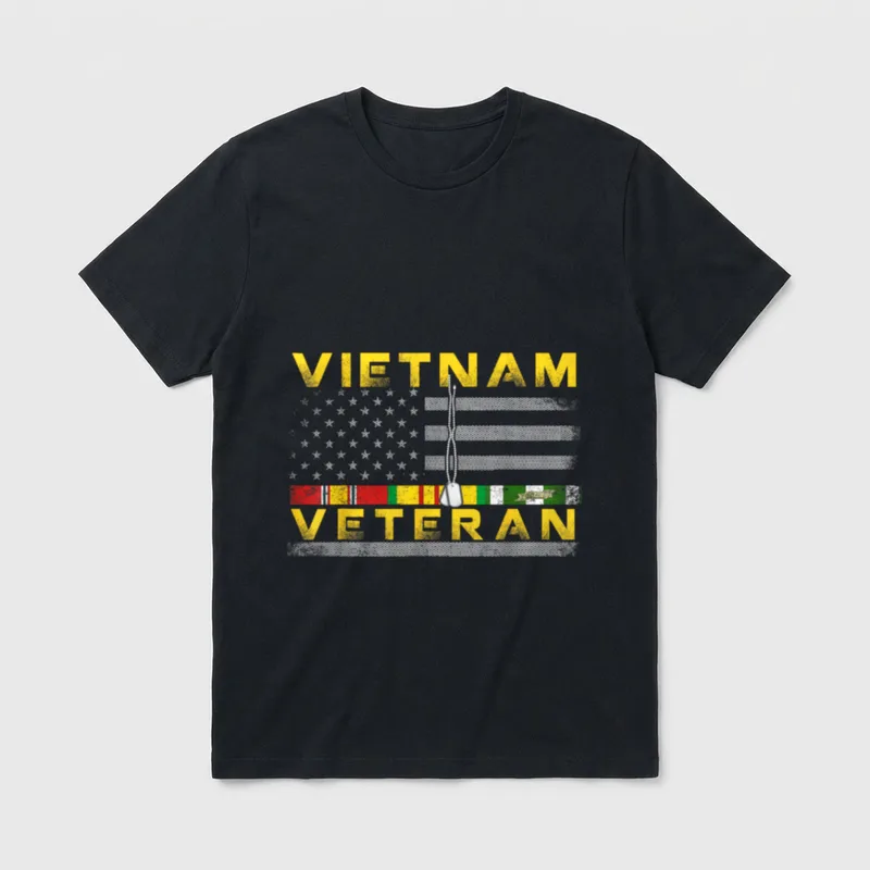 Vietnam War Vet Military T-Shirt – Classic T-Shirt in Black