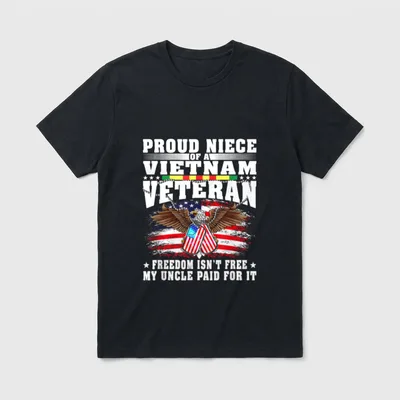 Military Family Vietnam Veteran T-Shirt – Classic T-Shirt in Black