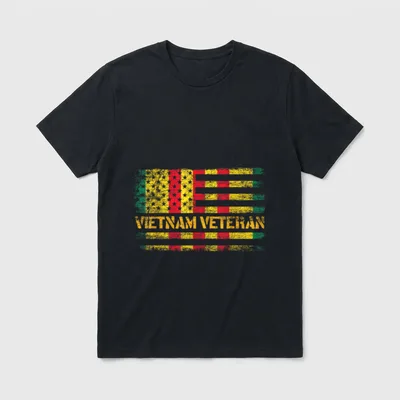 Military Vietnam Service T-Shirt – Classic T-Shirt in Black