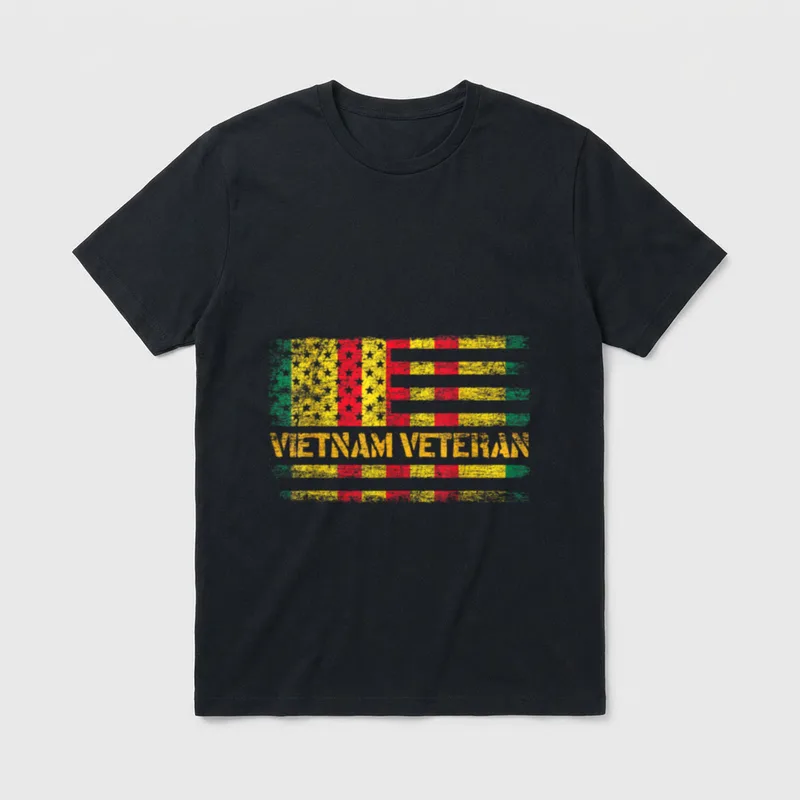 Military Vietnam Service T-Shirt – Classic T-Shirt in Black