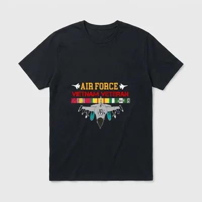 USAF Vietnam Vet Patriotic T-Shirt – Classic T-Shirt in Black