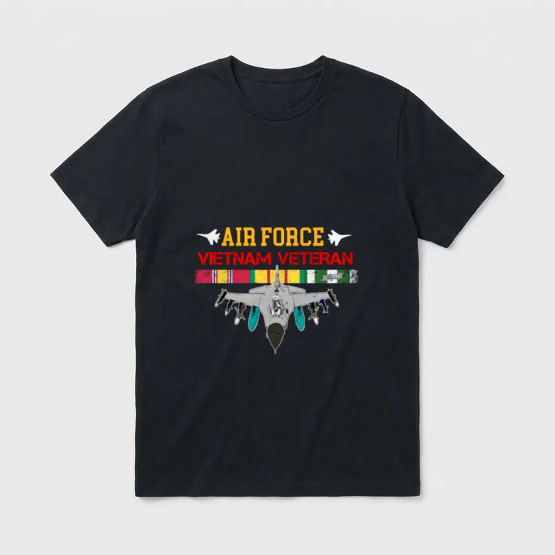 USAF Vietnam Vet Patriotic T-Shirt – Classic T-Shirt in Black