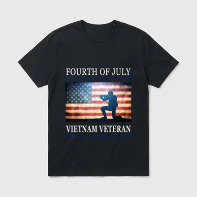 Vietnam Veteran Silhouette T-Shirt – Classic T-Shirt in Black