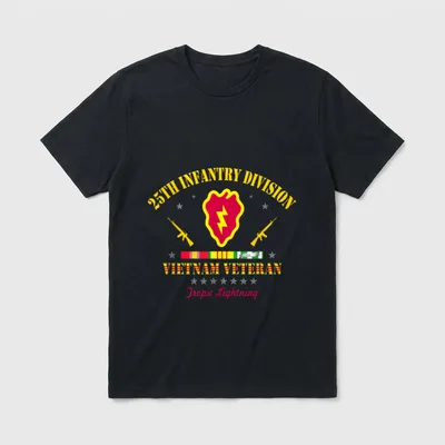 Tropic Lightning Vietnam Vet T-Shirt – Classic T-Shirt in Black