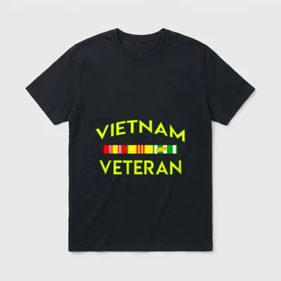 Retro Military Veteran Award T-Shirt – Classic T-Shirt in Black