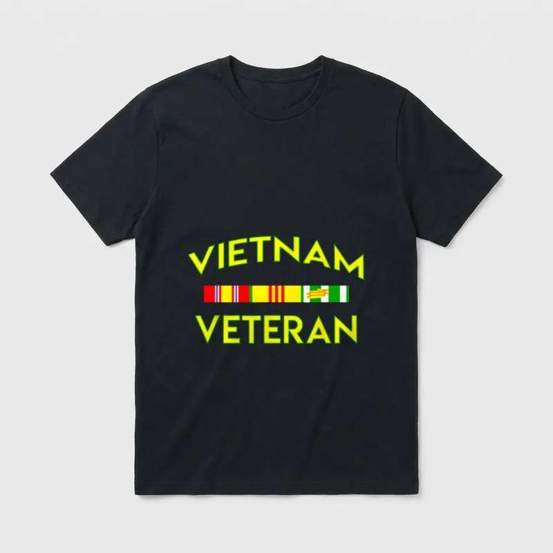Retro Military Veteran Award T-Shirt – Classic T-Shirt in Black