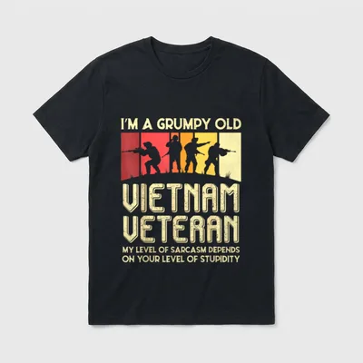Vietnam Vet Pride T-Shirt – Classic T-Shirt in Black