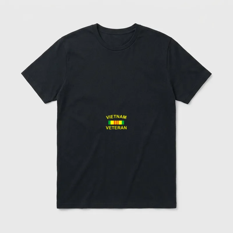 Vietnam Veteran Service Ribbon T-Shirt – Classic T-Shirt in Black