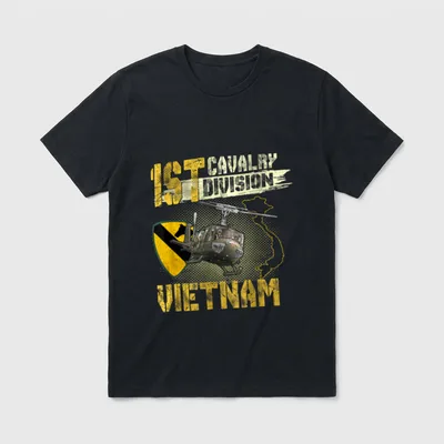 1st Cavalry Division Vietnam Vet T-Shirt – Classic T-Shirt in Black